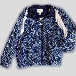 Vintage 90's Wilson's Large Warm-up Track Jacket Windbreaker With Lining Blue